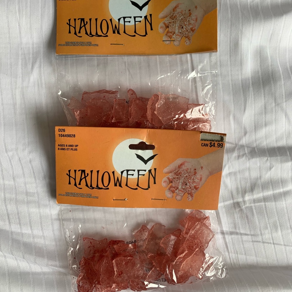 Halloween Fake Broken Glass Pieces 2 Pk